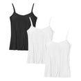 thumbnail image 3 of Timegard Camisoles 2 Pcs pour Femmes avec Soutien-Gorge Intégré Grande Taille Col Rond Respirantes Confortables Extensibles, 3 of 3