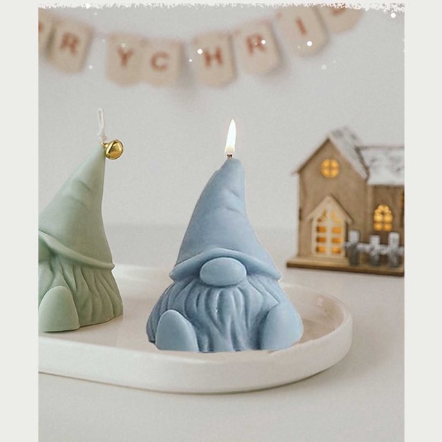 Fridja Sales Candles Decor Gnome Scented Candles Tea Lights Candles Soy Wax Aromatherapy Candles Christmas Party Fall Winter Decor Home Table New Year Decoration