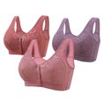thumbnail image 1 of Wancir Bras for Women 2025 New Woman's Embroidery Front Button Large Size Underwear Bra without Steel Rim, 1 of 2