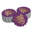 thumbnail image 1 of Inkdotpot Real Gold Foil Jingle All The Way Christmas Tags Favor Hang Paper Tags 100 Pieces, 1 of 6