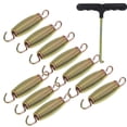 thumbnail image 4 of 1 Set of Universal Trampoline Springs Practical Galvanized Steel Wire Tension Springs Trampoline Springs, 4 of 8