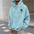 thumbnail image 2 of QIPOPIQ Men's Loose Fit Midweight Logo Sleeve Graphic Sweatshirt Clearance, 2 of 6