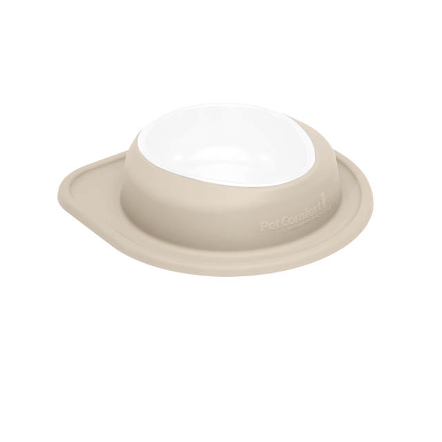WeatherTech Système d'Alimentation pour Animaux Simple et Bas 64 oz - Plastique Sans BPA - Beige
