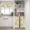 thumbnail image 3 of Spring Flower Kitchen Window Curtains Valance and Tier Set 36 Inch, Yellow Floral 3 Piece Set Short Curtains for Window, Summer Window Treatment Tiers for Living Room Bedroom, 3 of 6