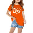 thumbnail image 1 of RXIRUCGD T-shirt Imprimé Halloween pour Enfants Garçons Filles Mode Mignon Col Rond Manches Courtes (Orange, Taille: 3 Ans), 1 of 4