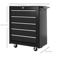 thumbnail image 3 of 31" Steel Rolling Tool Cart Storage Cabinet Chest Tool Box W/ 5 Drawer, 3 of 10