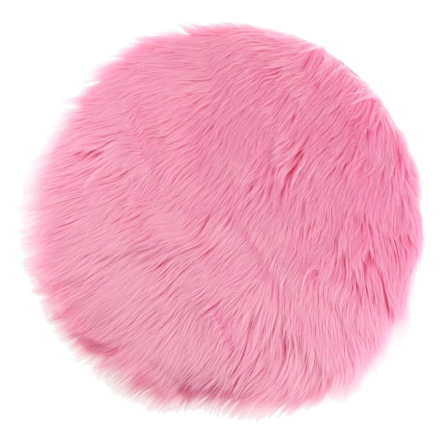 GUOOL Seat Cushion Faux Mat Artificial Pad Sofa Stool Car Hot Pink 35cm