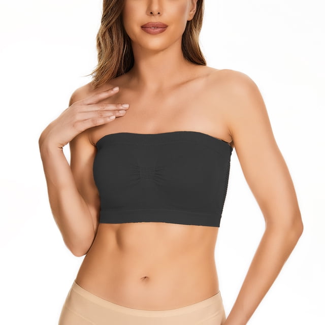 Eyewear Storage 38hh Strapless Bra Womens Non Padded Bandeau Bra Wire Strapless Convertible Bralettes Basic Layer Top Bra