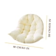 thumbnail image 2 of Comfort Detachable Swing Cushion Hanging Mattress Integrated Design 80x120cm Outdoor Relaxation Support, 2 of 3