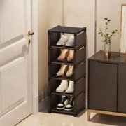 Amzcrzy P Lastic Six Tier Organizer Shoe Rack Shoe Rack Concise Shoe Rack Storage Shoe Rack Multi-Layer Space Saving Doorway Dormitory Shoe Cabinet Home Storage Slipper Rack Shelf Dresser
