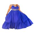 thumbnail image 1 of Robe Longue d'Été Décontractée et Fluide pour Femmes avec Poche, Bretelles Spaghetti, Encolure Dégagée, Ample, pour la Plage, 1 of 5