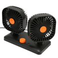 thumbnail image 1 of Car Fan, 360 Degree Rotatable Strong Wind Low Power Consumption Portable Quiet Dual Head Car Cooling Fan With Sticker For Truck For Van SUV, 1 of 8