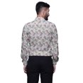 thumbnail image 2 of BESTMAN Chemise Décontractée Imprimée pour Hommes Coupe Ajustée à Boutons Manches Longues, 2 of 5