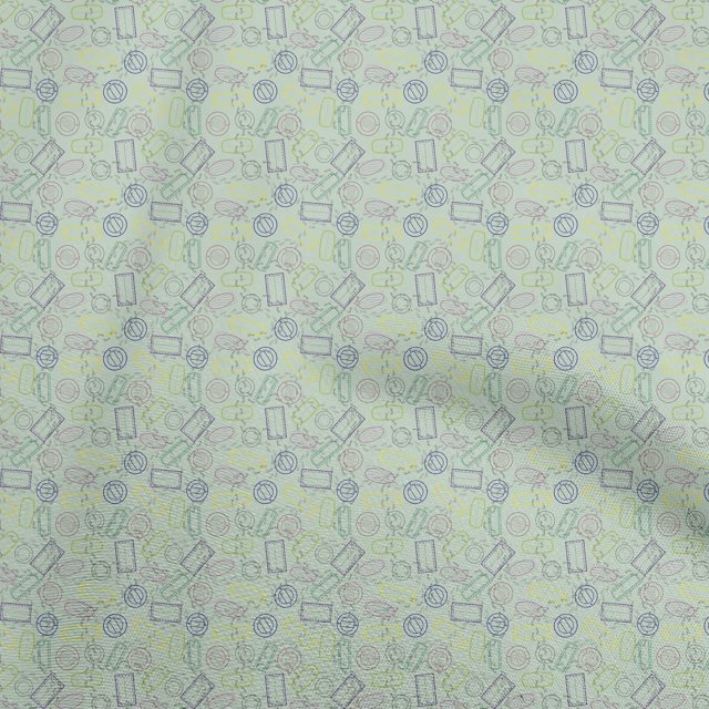oneOone Polyester Spandex Lime Fabric Travel Craft Projects Decor Fabric Printed By The Yard 56 Inch Wide