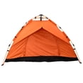 thumbnail image 3 of WEUVEB 1Pack Portable Pop Up Tent Breathable Oxford Cloth for Travel Adventures in Orange, 3 of 5