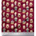 thumbnail image 1 of Soimoi Poly Georgette Fabric Cute Girl Kids Print Fabric by Yard 42 Inch Wide, 1 of 5