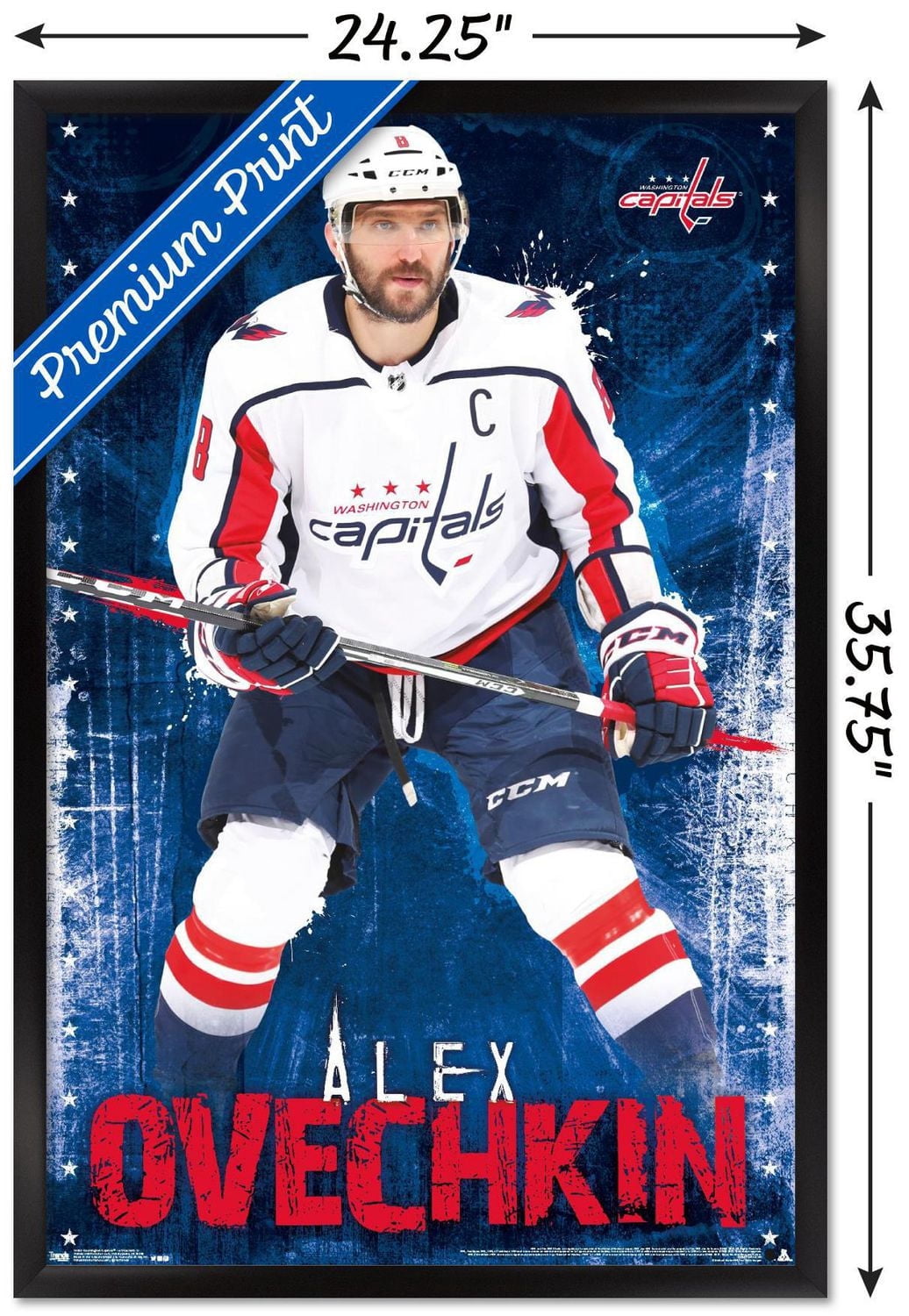 NHL Washington Capitals - Alex Ovechkin 17 Wall Poster, 22.375" x 34"