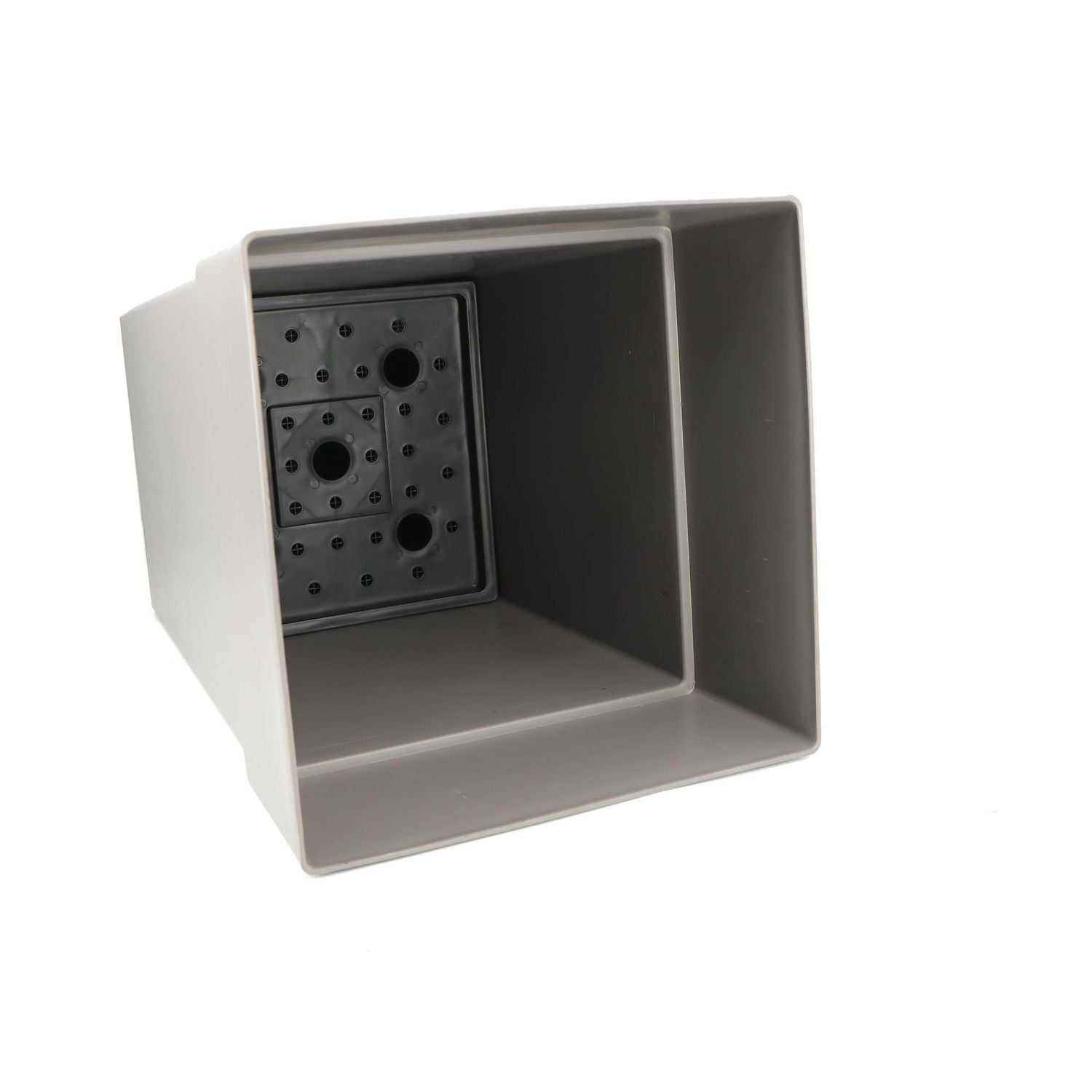 Ensemble de 2 jardinière Ollie en plastique recyclé de la collection Grapevine, gris foncé