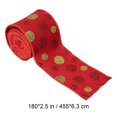 thumbnail image 3 of TIMIFIS Polka Dots Christmas Ribbon Christmas Tree Decoration 2.56 Inch Red and Green Ribbons for Crafts Holiday Gift Wrap Christmas Tree Decorations Wreath Bows Wrapping Supplies(4.55m), 3 of 3