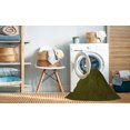 thumbnail image 2 of Ahgly Tapis Rond Lavable en Machine Intérieur Transitionnel Marron Chocolat, 4 Pieds Rond, 2 of 7