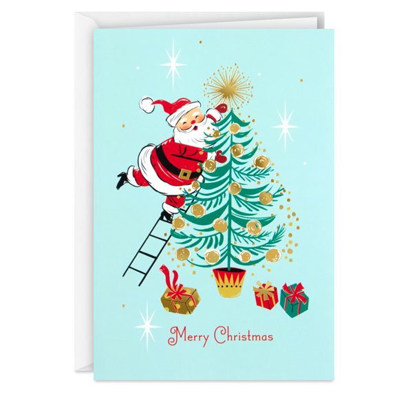 Boîte de cartes de Noël, Image Arts, Père Noël, « Merry, Jolly Cheer » (paquet de 28 cartes et enveloppes)