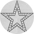 thumbnail image 1 of Ahgly Company Tapis Rond Lavable en Machine Intérieur Transitionnel Gris Platine, 7 Pieds Rond, 1 of 7