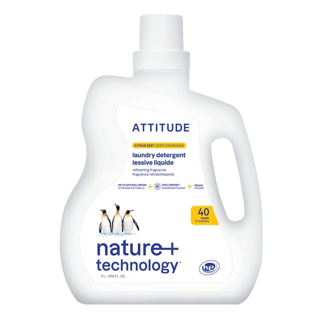 Attitude Laundry Detergent Citrus Zest (40 Loads) 2L