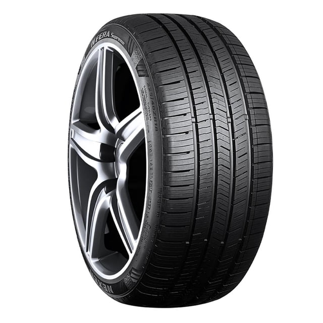 NEXEN N'FERA SUPREME 215/55R16 TG Pneu 97H avec Roue en Alliage Argentée à Cinq Rayons, Profil 3/4, Doté d'Une Bande de Roulement Toutes Saisons pour une Excellente Adhérence dans les Coins, Longue Durée de Vie de la Bande de Roulement avec Garantie 115k, et une Conduite Silencieuse et Confortable Idéale pour une Conduite Toute l'Année.