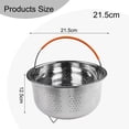 thumbnail image 3 of Insert de Vapeur Casserole Vapeur Panier en Acier Inoxydable Cuiseur à Riz Autocuiseur, 3 of 8