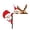 C, variant on Santa Claus Christmas Door Corner Decoration DIY Stitching Home Homes Funny Movie Door Corner Frosted Garland Easter Eggs Decor
