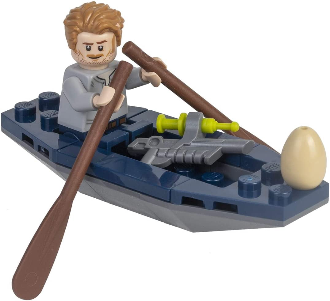 LEGO Jurassic World: Owen with Kayak and Raptor Egg  