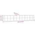 thumbnail image 4 of vidaXL Garden Raised Bed Grey 447x140x68 cm Powder-coated Steel, 4 of 4