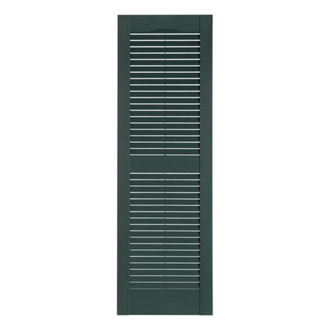 Premier Louver Exterior Decorative Shutter, Heritage Green - 15 x 63 in.