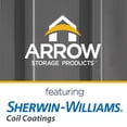 thumbnail image 2 of Arrow Classic Steel Storage Shed, 8x6, Charcoal, 2 of 9