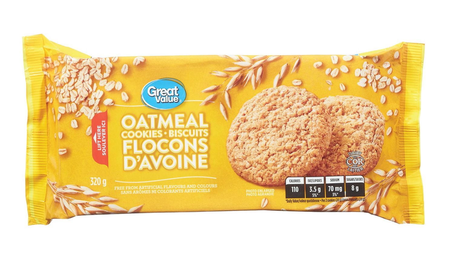 Great Value Oatmeal Cookies