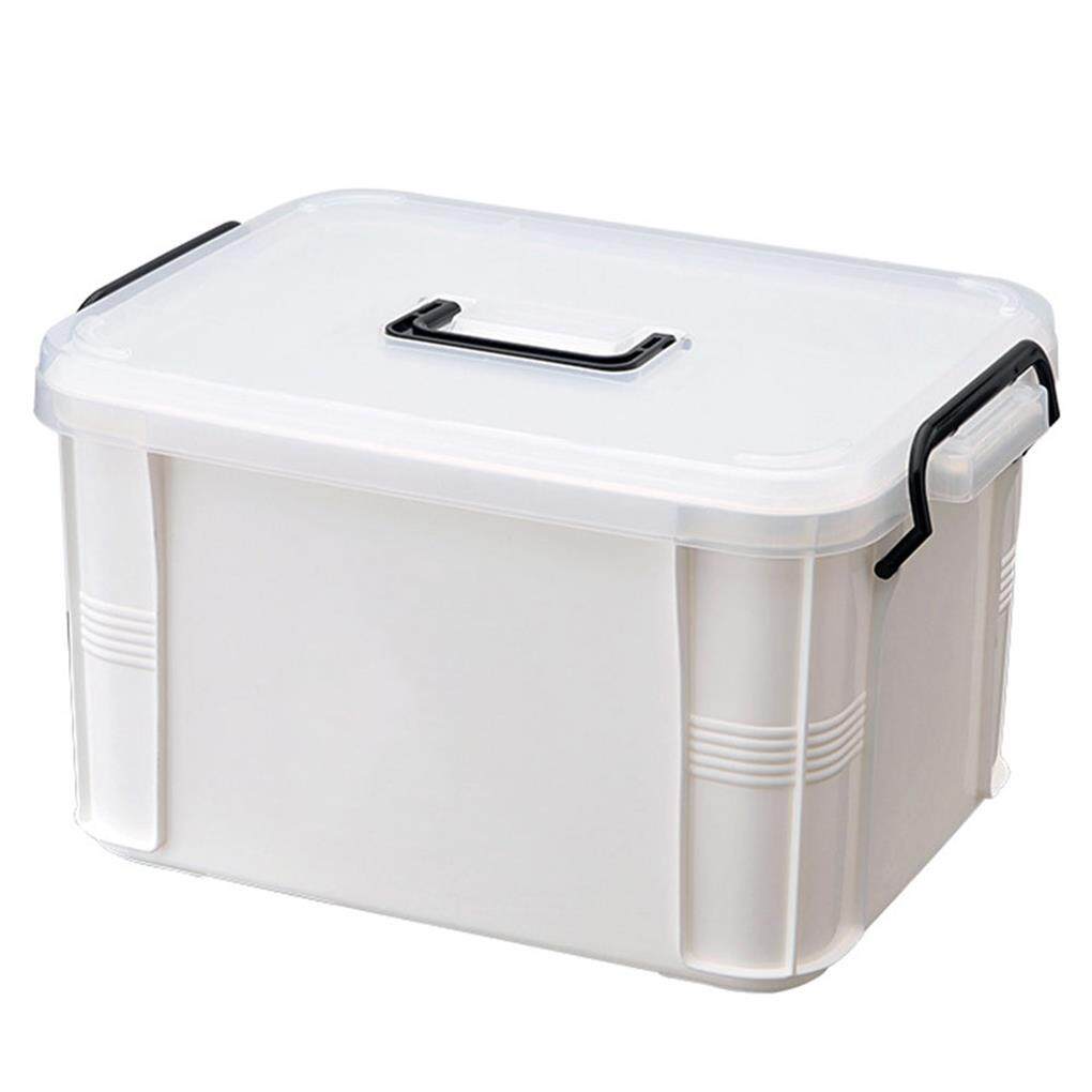 First Aid Kit Plastics Pouch Handle Storage Medicine Supplies Dust-proof Storage Cases Convenient Simple Style Household Supply Medical Case