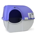 thumbnail image 1 of Omega Paw Roll 'n Clean Self Cleaning Covered Cat Litter Box, Large, Purple, 1 of 7
