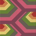thumbnail image 1 of Ahgly Tapis d'Intérieur Lavable en Machine Carré Transitionnel Brun Doré Foncé, 6 Pieds Carré, 1 of 7