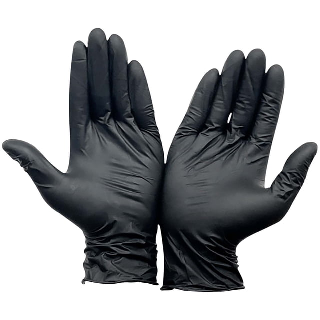 LSLJS 100pc Nitrile Dishwashing Gloves Household Food Grade Labor Protection Thickened Disposable Nitrile Gloves