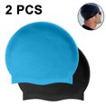 thumbnail image 2 of Bonnet de Bain pour Femmes - Bonnet de Bain Doublé en Latex de Polyester avec Turban, 2 of 4