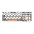thumbnail image 2 of EGNMCR Keyboard Gaming Keyboard Computer Desktop Gaming Keyboard 100 Key Mechanical Keyboard Type-C Wired RGB LED Backlit Red Gaming Mech Keyboard Wired Keyboard, 2 of 6