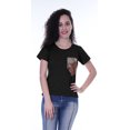 thumbnail image 2 of Moomaya T-shirt à Col Rond pour Femmes à Manches Courtes avec Poche Appliquée à Paillettes - 4Y, 2 of 6