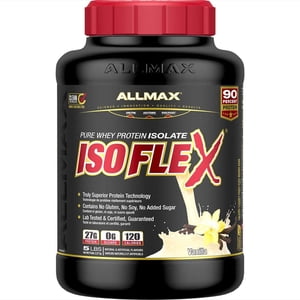 ALLMAX NUTRITION ISOFLEX - 100% Ultra-Pure Whey Protein Isolate, Vanilla 5lb