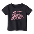 thumbnail image 4 of LUOGENLI T-Shirt pour Filles Mode Décontractée pour Enfants Imprimé Col Rond Manches Courtes T-Shirt Maxi Ensembles 2 Pcs Manches Longues Noir 1-2 Ans, 4 of 4