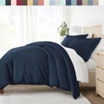ienjoy Home and Ultra Soft Set, Duvet Cover, Navy, Twin