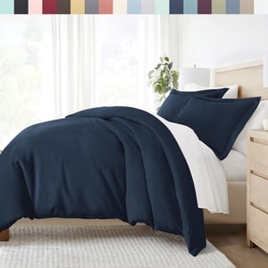 ienjoy Home and Ultra Soft Set, Duvet Cover, Navy, Twin