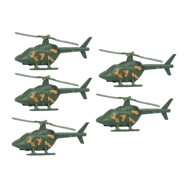 TISHITA Diecast Vehicle Model Cars Mini Pocket Size Sand Table Decorations for Boys Kids 5 Aircrafts