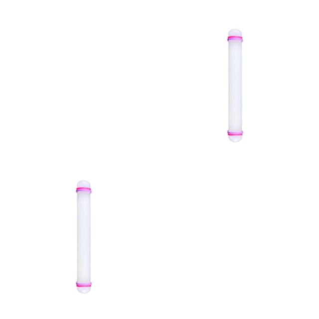 relayinert Décoration Rouleau Antiadhésif pour Fondant Gâteau Blanc 9 Pouces 2Ensemble