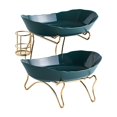 thumbnail image 3 of Abbracc Étagé Fruits Bol Panier Rack Plateau de Thé pour la Cuisine 2 Tier Vert, 3 of 9