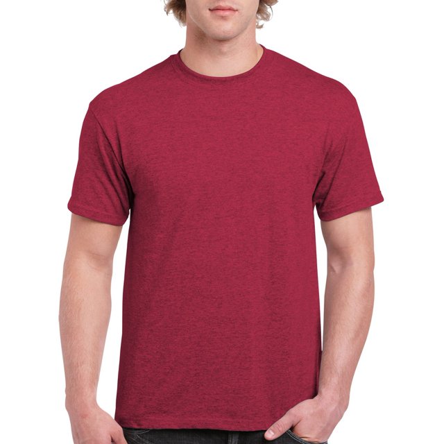 Gildan Men's Ultra Cotton Tee Extended Sizes, Antique Cherry Red, XX-Large